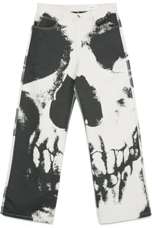 Alexander McQueen Bukser, Herre, Hvid, L, Lys Beige Knapp Fly Jeans