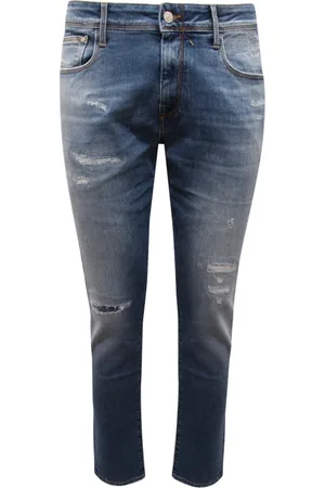 Cycle Jeans, Herre, Blå, W33, Vintage Skinny Bukser Made in Italy