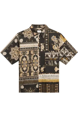 Isabel Marant Skjorte, Herre, Flerfarvet, L, Bomuld, Bandana Print Bomuldsskjorte