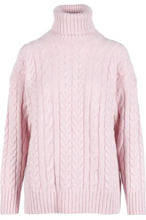 PESERICO SIGN Strik, Dame, Lyserød, 2XS, Cashmere, Merino Cashmere Striktrøje