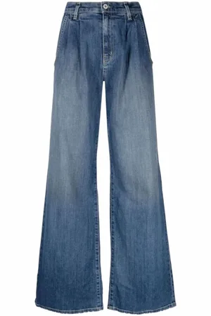 NILI LOTAN Jeans, Dame, Blå, W25, Bomuld, Klassiske Blå Wide Leg Jeans