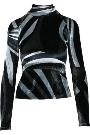 Emilio Pucci Top, Dame, Sort, M, Top