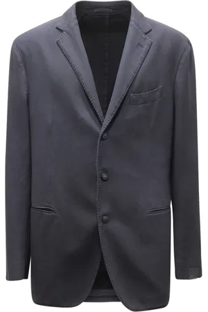 LARDINI Jakke, Herre, Blå, 3XL, Bomuld, Bomuldjakke i Blå Ps321Av