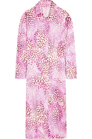 DRIES VAN NOTEN Frakke, Dame, Lyserød, XL, Fuchsia Classic Collar Coat