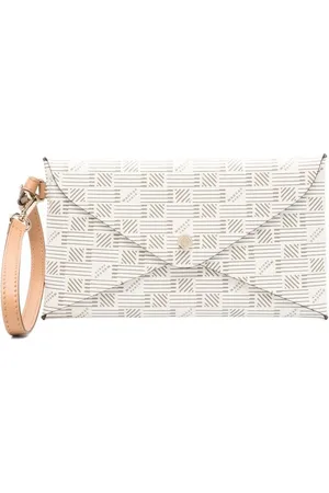 MOREAU Taske, Dame, , ONE SIZE, Uld, Canvas Foldover Taske med Guld-tone Hardware