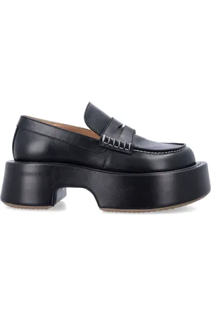 J.W.Anderson Sko, Dame, Sort, 37 EU, Uld, Platform Moccasin Sko