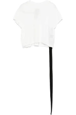 Rick Owens Top, Dame, Hvid, L, Bomuld, Mørk Skygge Crew Neck T-shirt