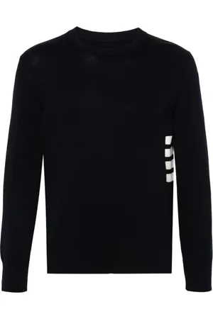 Thom Browne Strik, Herre, Blå, M, Bomuld, Navy Bomulds Sweater
