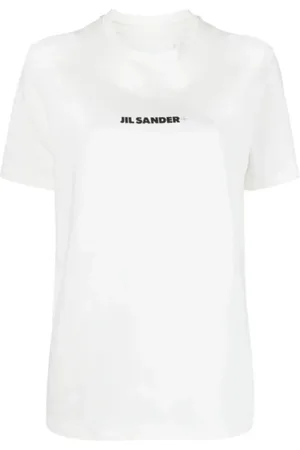 Jil Sander Top, Herre, Hvid, S, Uld, Logo Plus T-shirt
