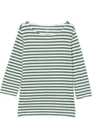 Majestic Top, Dame, Grøn, M, Smaragdgrøn Crew Neck T-shirt