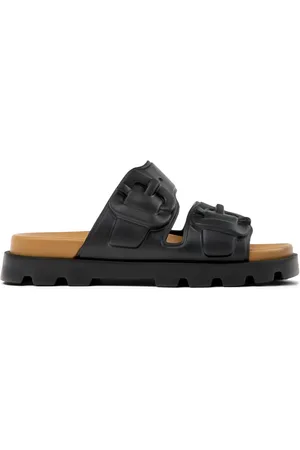 Camper Sko, Dame, Sort, 37 EU, Sort Slip-On Flade Åbne Tå Sko