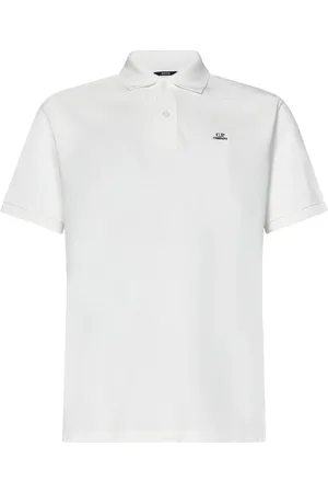 C.P. Company Top, Herre, Hvid, M, Bomuld, Hvid Polo Skjorte Klassisk Stil