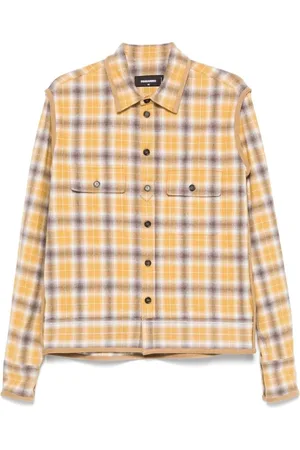 Dsquared2 Bluser & Skjorter, Dame, Gul, S, Bomuld, Sennepsgul Button-Up Skjorte