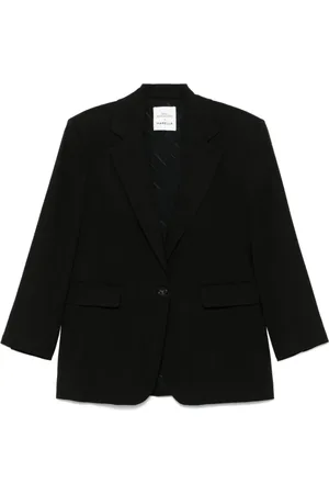 MARELLA Jakke, Dame, Sort, XS, Uld, Sort Knappet Jakke Emily R. Stil