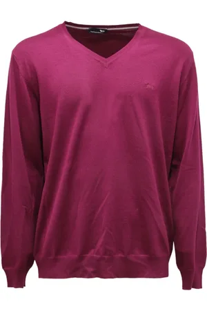 HARMONT&BLAINE Strik, Herre, Lilla, 6XL, Uld, 8738Ap uld sweater