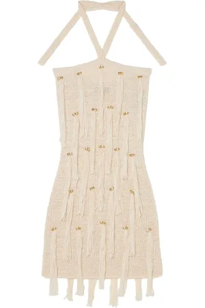 Alanui Kjole, Dame, , S, Fringe Halterneck Kjole