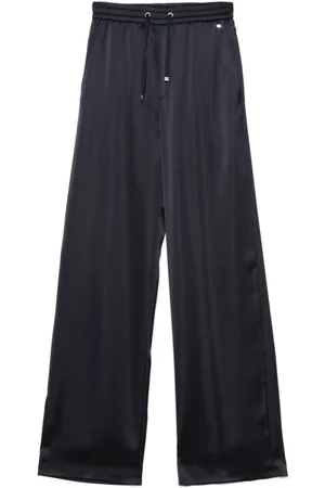 HERNO Bukser, Dame, Blå, S, Polyester, Wide Bukser