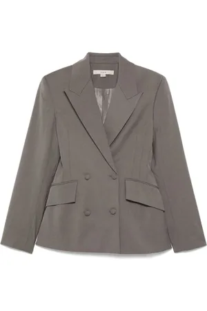 REMAIN Birger Christensen Jakke, Dame, Grå, S, Uld, Cool Grey Jakke med Frontlommer