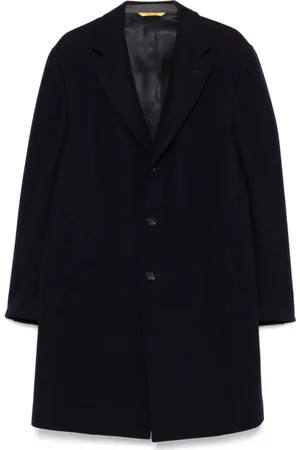 CANALI Frakke, Herre, Blå, 4XL, Navy Knappet Frakke