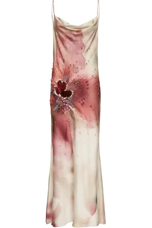 Guess Kjole, Dame, Flerfarvet, 2XL, Elegant Marciano Kjole Sara Lang Kjole
