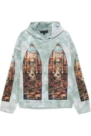 Who Decides War Sweathshirts & Hoodies, Herre, Grøn, S, Uld, Aqua Grøn Hættetrøje med Motiv Print
