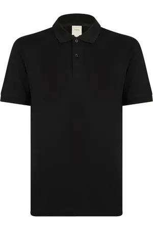 Calvin Klein Top, Herre, Sort, XL, Sort Polo Krave Knap-Up Sweater