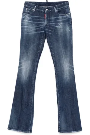 Dsquared2 Jeans, Dame, Blå, 2XS, Bomuld, Indigo Klassiske Jeans med Fem Lommer