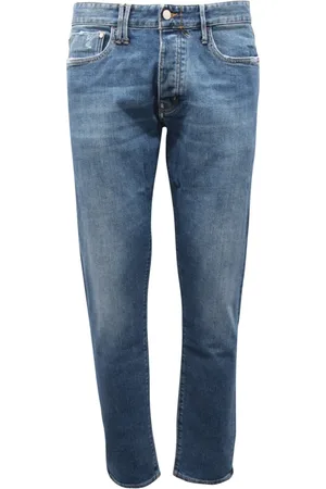 Cycle Jeans, Herre, Blå, W31, Komfort Slim Vintage Blå Bukser