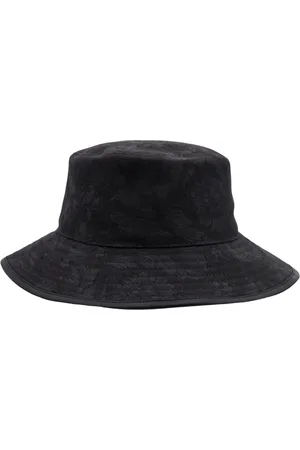 VERSACE Tilbehør, Herre, Sort, 58 CM, Bomuld, Barokmønster Sort Bomuldshat
