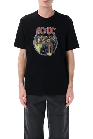 JUNYA WATANABE Top, Herre, Sort, L, Bomuld, Acdc Sort T-shirt Regular Fit