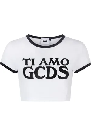 GCDS Top, Dame, Hvid, XS, Bomuld, T-shirts