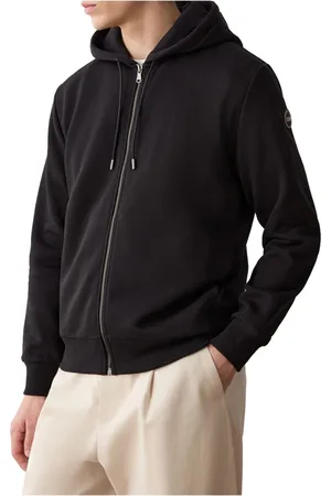 Colmar Sweathshirts & Hoodies, Herre, Sort, 2XL, Uld, Sort fuld lynlås hættetrøje vinterstil