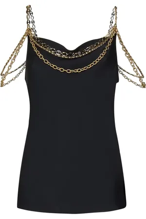 Paco rabanne Top, Dame, Sort, S, Satin, Tops