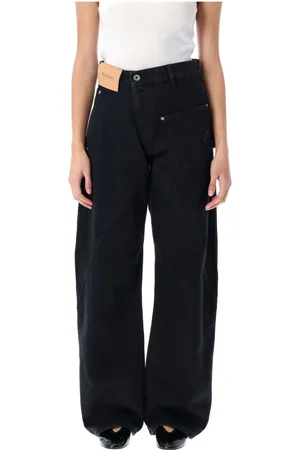 J.W.Anderson Jeans, Dame, Sort, W26, Denim, Twisted Workwear Denim Pant