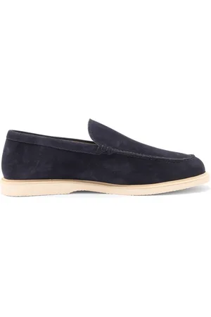 Hogan Sko, Herre, Blå, 42 EU, Italiensk Stil Loafers med Memory Foam