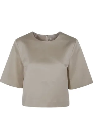 By Malene Birger Bluser & Skjorter, Dame, , S, Rund Hals Kortærmet Top