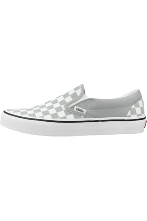 Vans Sko, Dame, Grå, 38 EU, Klassiske Slip-On Sneakers i Farve