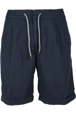 Brunello Cucinelli Shorts, Herre, Blå, 3XL, Bomuld, Bermuda