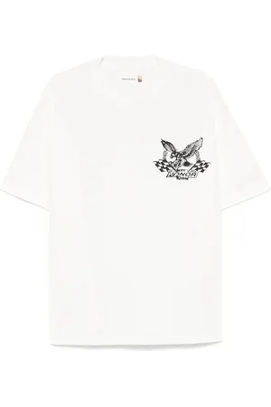 HONOR THE GIFT Top, Herre, Hvid, 2XL, Hvid Logo Print T-shirt
