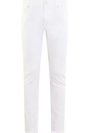 Jacob Cohen Jeans, Herre, Hvid, W33, Super Slim Fit Herre Bukser