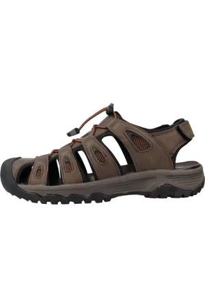 Gioseppo Sko, Herre, Brun, 42 EU, Afslappede Velcro Sandaler til Mænd