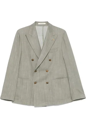 TAGLIATORE Jakke, Herre, Grøn, 2XL, Double-Breasted Blazer