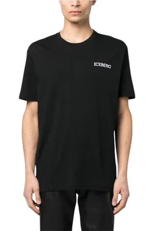 Iceberg Top, Herre, Sort, M, Bomuld, Grafisk Print Bomulds T-shirt