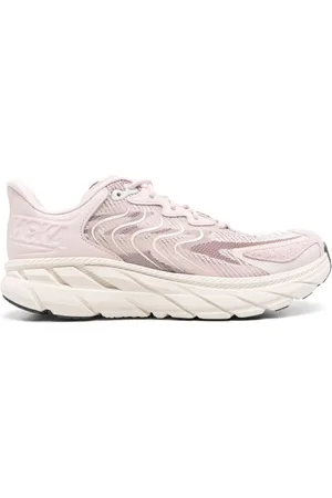 Hoka One One Sko, Herre, Lyserød, 42 1/2 EU, Læder, Lyserød læderpanel sneakers
