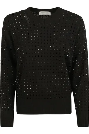 Sportmax Strik, Dame, Sort, S, Uld, Sort Top UTA