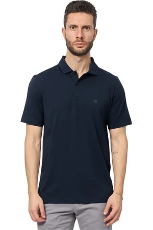 HUGO BOSS Top, Herre, Blå, XL, Bomuld, Blå Polo Skjorte Regular Fit