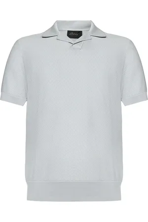 BRIONI Top, Herre, Hvid, M, Uld, Stilfulde T-shirts og Polos