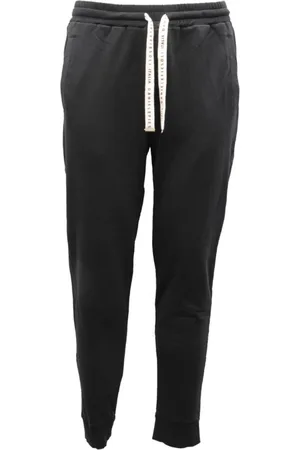 Daniele Fiesoli Bukser, Herre, Sort, S, Bomuld, Bomuldssweatpants Made in Italy