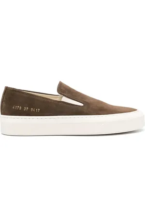COMMON PROJECTS Sko, Dame, Brun, 35 EU, Læder, Chokoladebrune lædersko med gummisål