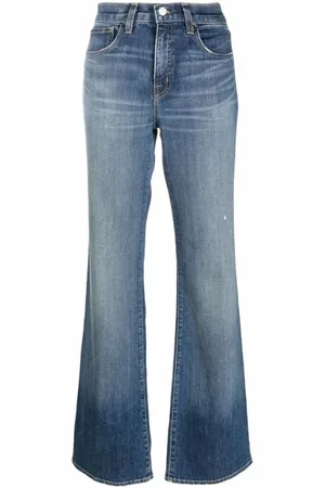 NILI LOTAN Jeans, Dame, Blå, W29, Denim, Blå Flared Denim Jeans